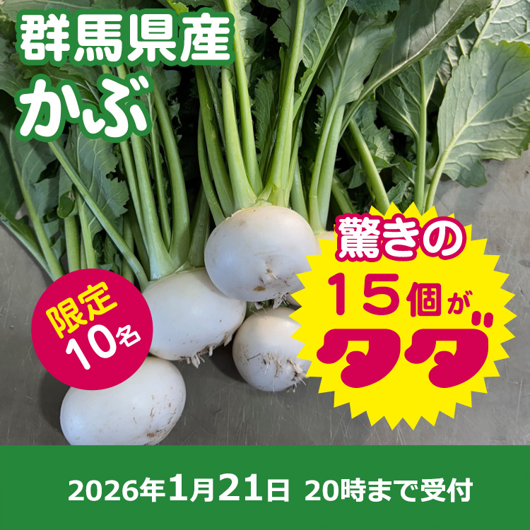 【プレゼント】群馬県産カブ