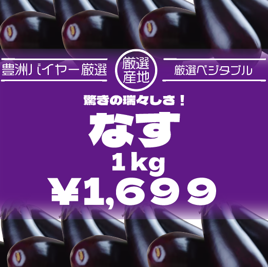 【60サイズ箱いっぱい!房総野菜!茄子! 千葉県産】 産地直送 産直 道の駅 直売所品をお手軽に
