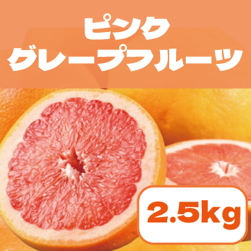 【豊洲市場発!ピンクグレープフルーツ!2.5㎏!】豊洲市場発!