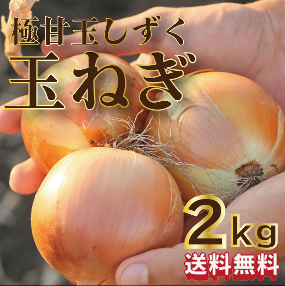【圧倒的価格!ブランド玉ねぎ!玉しずく!たまねぎ!2㎏!常備菜の代表格!国産!】市場発
