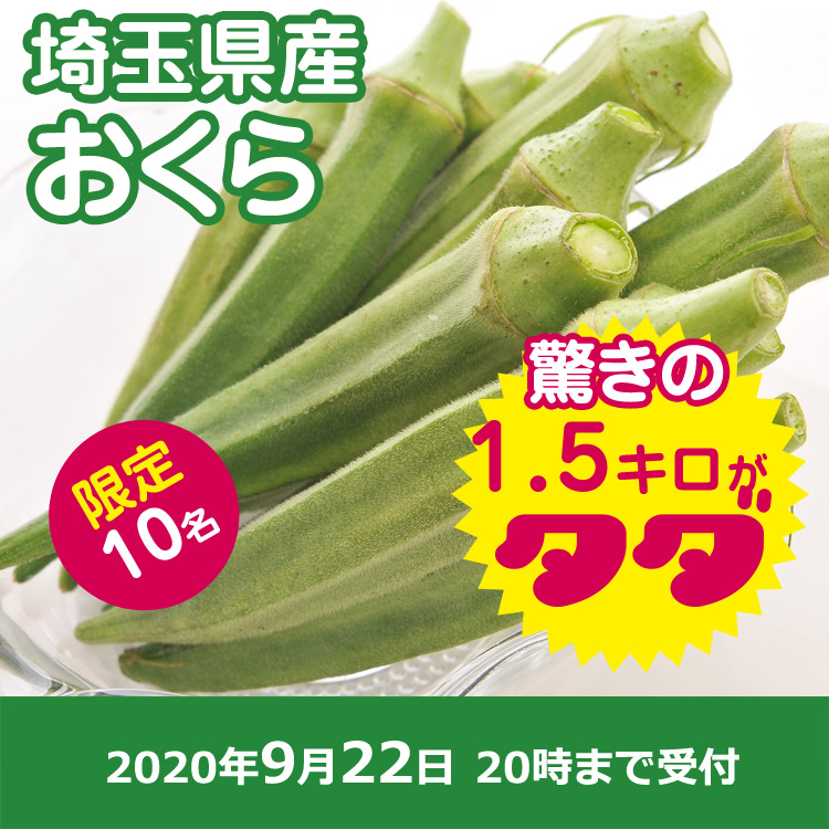 【プレゼント】おくら1.5キロ