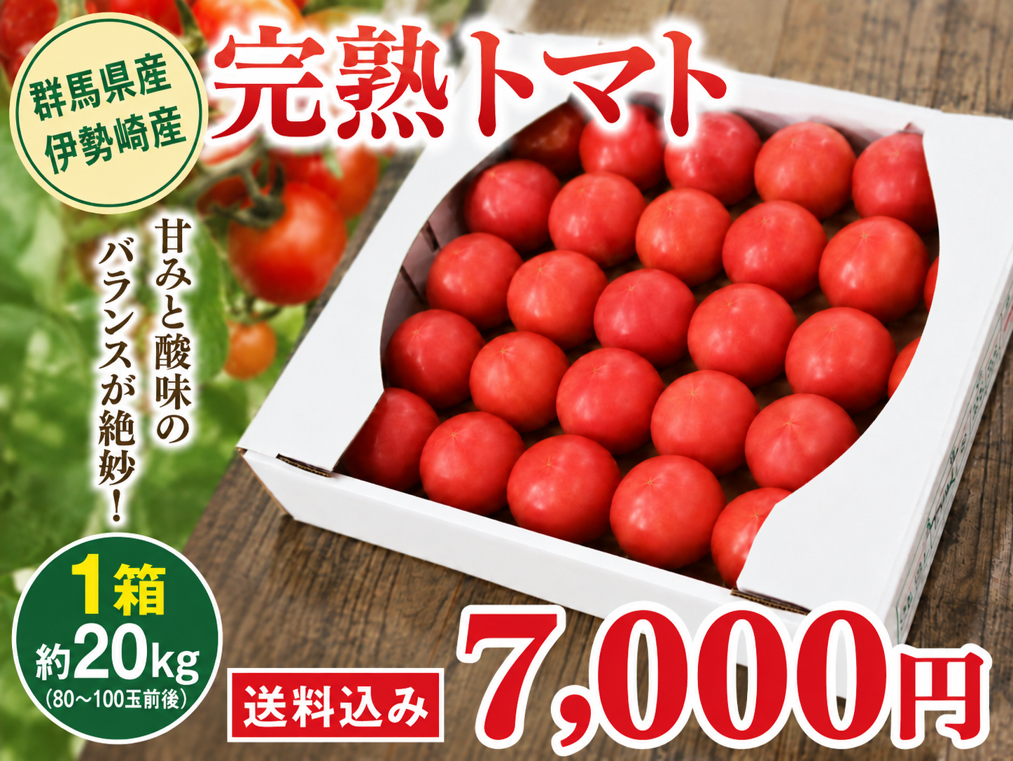 業販用トマト（約12㎏）